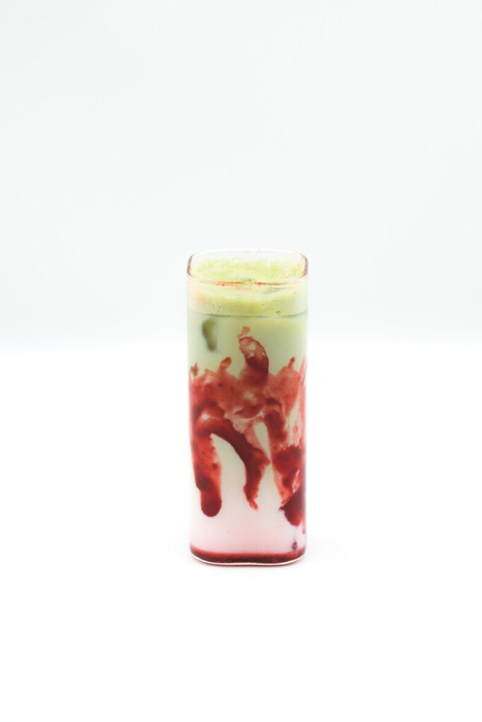 Iced Strawberry Matcha Latte